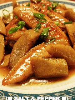 ***鶏手羽先ごぼう★甘辛煮***-レシピのメイン写真