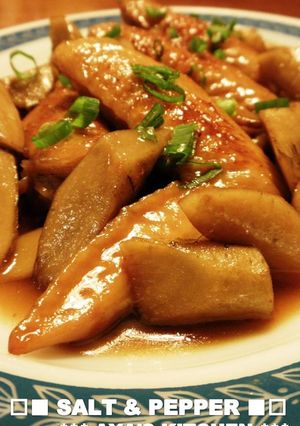 ***鶏手羽先ごぼう★甘辛煮***-レシピのメイン写真