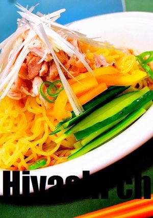 しし唐のグリーン冷やし中華-レシピのメイン写真