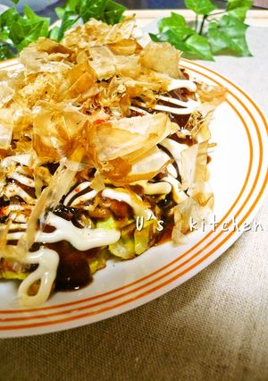 おかん家のお好み焼き♡旦那の配分パート2-レシピのメイン写真