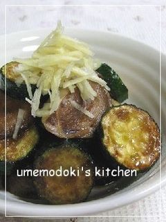 ズッキーニと椎茸のニンニク醤油炒め-レシピのメイン写真