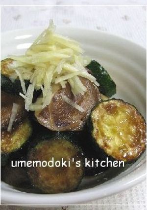 ズッキーニと椎茸のニンニク醤油炒め-レシピのメイン写真