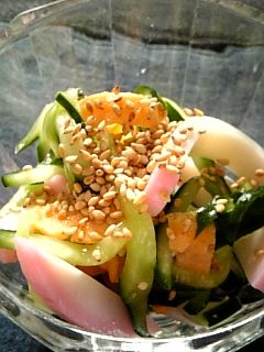 ★-きゅうりとかまぼこの和え物-★-レシピのメイン写真