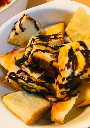 こまぎれトースト●練乳＆チョコソース-レシピのメイン写真