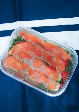 野菜とスモークサーモンのゼリー寄せ-レシピのメイン写真
