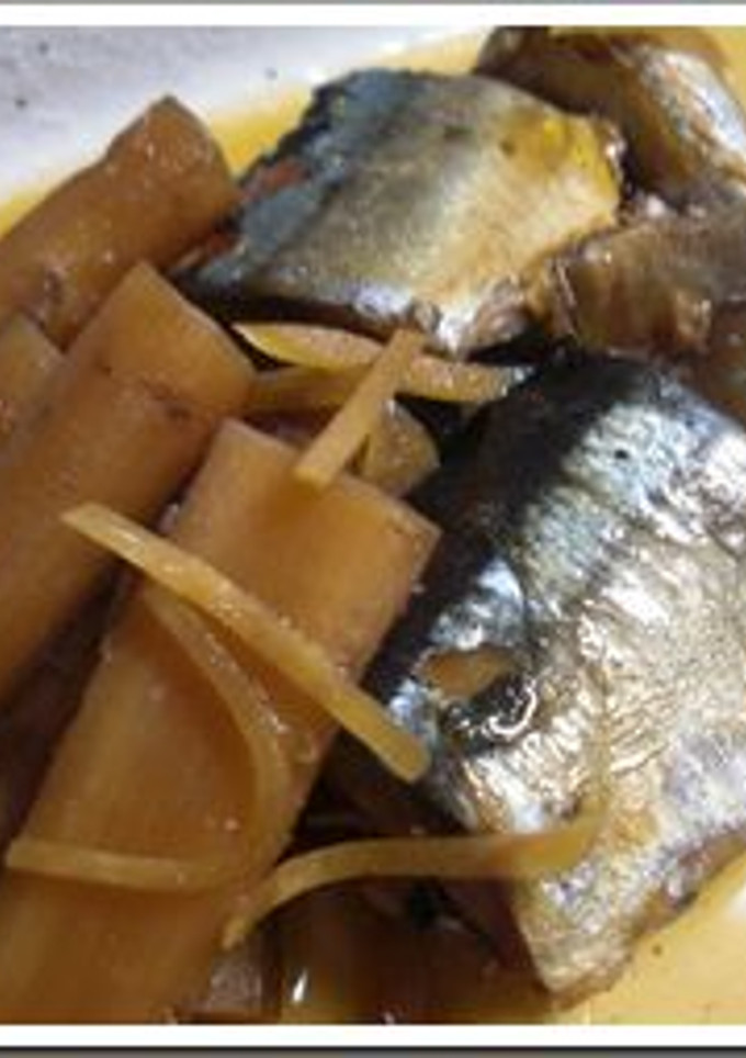 さんまとごぼうの生姜煮@圧力鍋-レシピのメイン写真