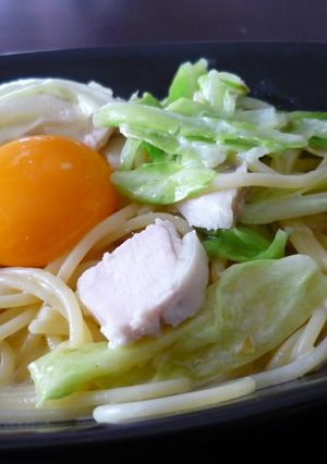 お手軽クリームスパゲッティ-レシピのメイン写真