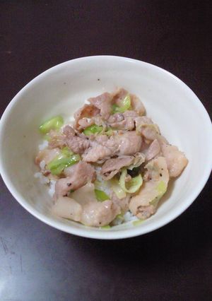 ネギ塩豚丼-レシピのメイン写真