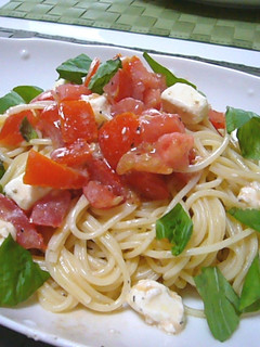 簡単☆クリームチーズとトマトの冷製パスタ-レシピのメイン写真