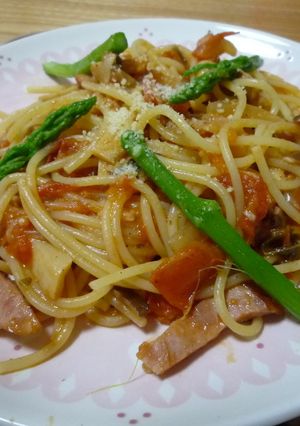 我が家の完熟トマトソースのパスタ-レシピのメイン写真