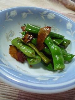インゲンとベーコンのポン酢マヨ炒め-レシピのメイン写真