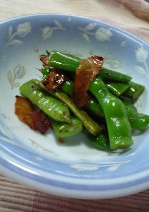 インゲンとベーコンのポン酢マヨ炒め-レシピのメイン写真