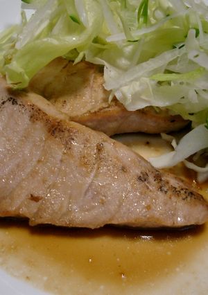 カジキマグロの生姜レモンソテー-レシピのメイン写真