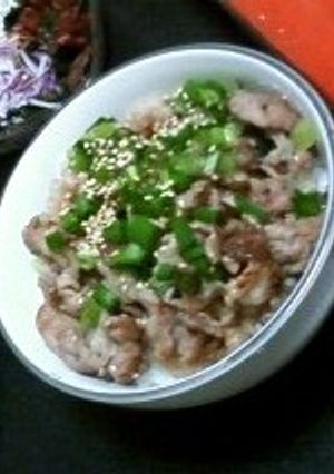 豚味噌バター丼-レシピのメイン写真