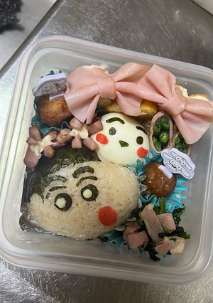 キャラ弁 しんちゃん、シロ🐶-レシピのメイン写真