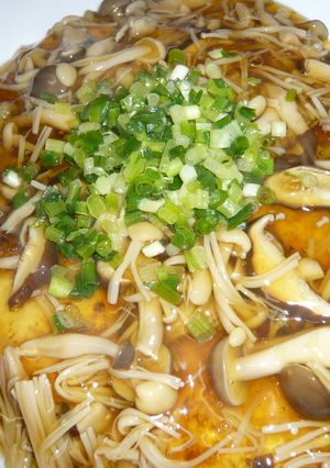 豆腐ステーキのきのこあんかけ-レシピのメイン写真