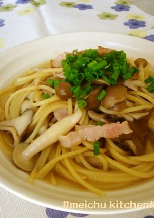 ヤミツキ！和風バターつゆだくパスタ♪-レシピのメイン写真