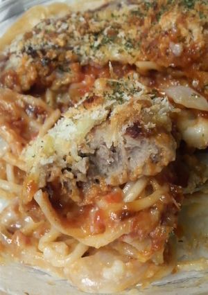 クリーミー☆ミート☆バーグベイクパスタ☆-レシピのメイン写真
