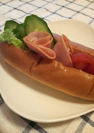 しゃけフレークの野菜サンド-レシピのメイン写真