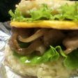ガッツリ!ライスバーガー焼肉サンド☆