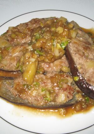 茄子の挽肉詰め☆セロリ入り☆-レシピのメイン写真