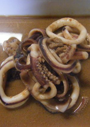 簡単!いかのわた入りの麺つゆ煮-レシピのメイン写真