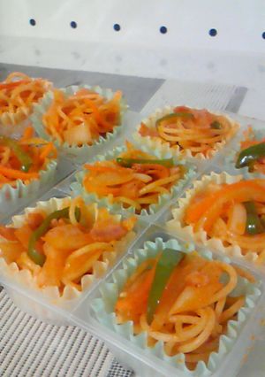 お弁当に♪手作り冷凍食品☆ナポリタン編-レシピのメイン写真