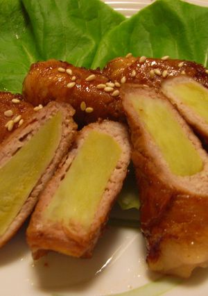 さつまいもの甘辛豚巻き♪バター焼き♪-レシピのメイン写真