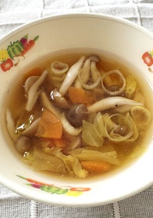 塩麴スープ@つくば市学校給食-レシピのメイン写真