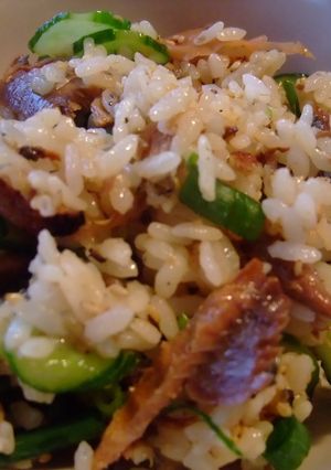超簡単！さんまの蒲焼缶詰ＤＥまぜご飯-レシピのメイン写真