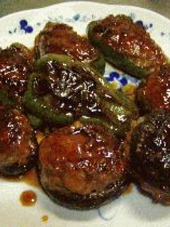 肉詰めお野菜の照り焼き-レシピのメイン写真