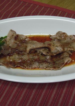 ~豚ばら肉のカリカリ焼き~ -レシピのメイン写真