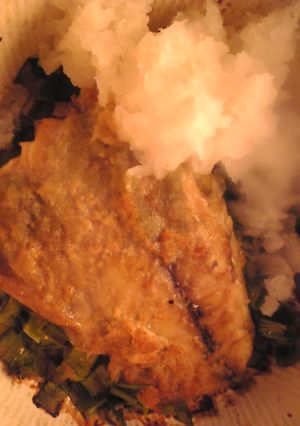 鯖と葱のオーブン焼き柚子胡椒大根のせ-レシピのメイン写真