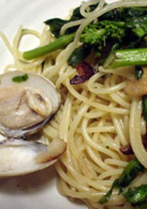 春旬パスタ：菜の花とはまぐりのスパゲティ-レシピのメイン写真