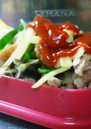 レンジでチン♪豚肉と茄子のチーズ-レシピのメイン写真