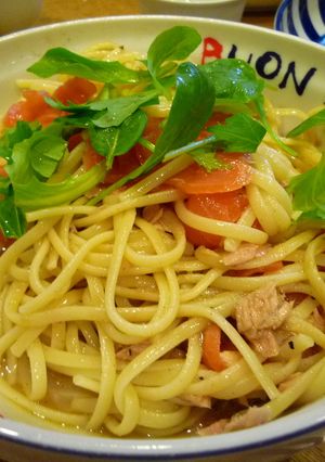 。*冷たいトマトのパスタ*。-レシピのメイン写真