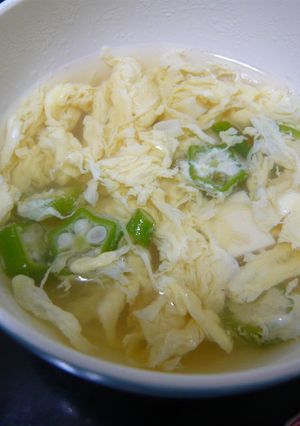 オクラのかき玉汁-レシピのメイン写真