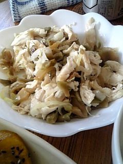 簡単!鶏ささみのさっぱりザーサイ和え-レシピのメイン写真