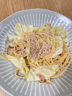 イカの塩辛のしらすパスタ-レシピのメイン写真
