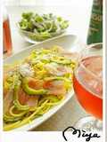 ゴーヤと生ハムの夏パスタ☆