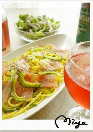 ゴーヤと生ハムの夏パスタ☆-レシピのメイン写真