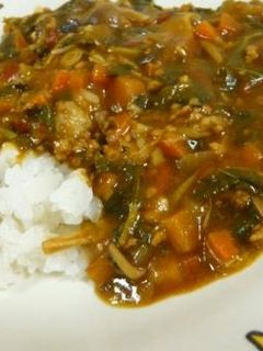 煮込み時間短縮♪モロヘイヤカレー。-レシピのメイン写真