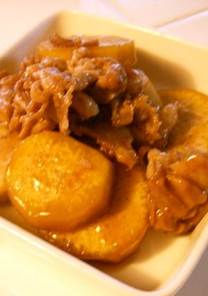 さつまいもと豚小間の甘煮★-レシピのメイン写真