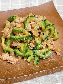 ゴーヤ☆肉味噌炒め-レシピのメイン写真
