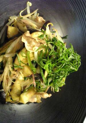 ノンオイル☆豚肉と野菜のみょうが和え-レシピのメイン写真