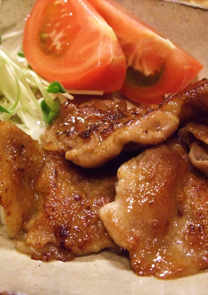 *豚肉の粒マスタードはさみ焼き*-レシピのメイン写真
