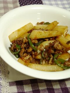 ピーマンと長いもの中華炒め-レシピのメイン写真