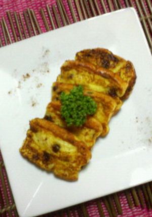 ﾌﾚﾝﾁﾄｰｽﾄ☆ﾚｰｽﾞﾝｼﾅﾓﾝ風味-レシピのメイン写真