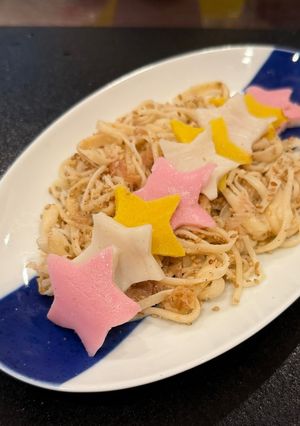 七夕に！願いを叶える混ぜうどん-レシピのメイン写真