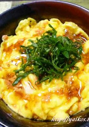 超☆お手軽☆焼さけの卵とじ丼☆-レシピのメイン写真